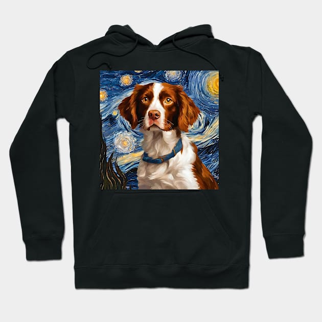 Brittany Doggy Night Hoodie by Doodle and Things